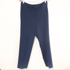 St. John Navy High Rise Front Pleat Trousers